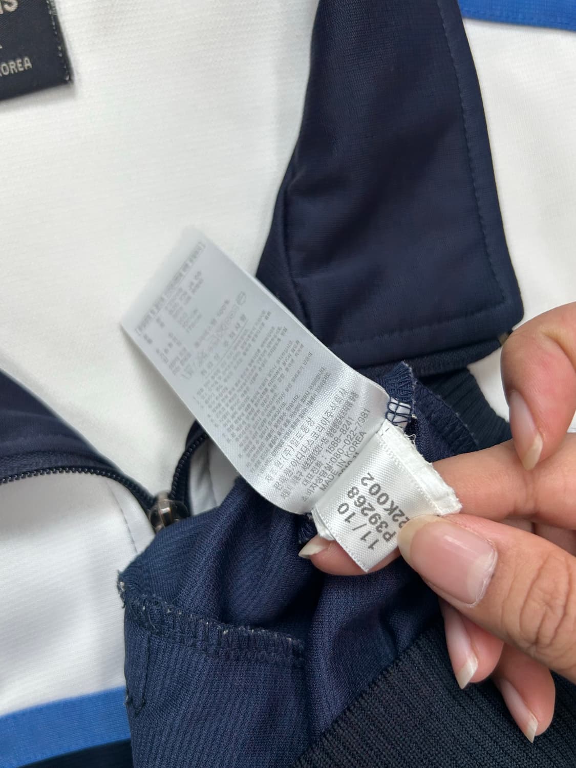 아디다스 올드스쿨 네이비 배색 트랙탑 져지 100 상품이미지7