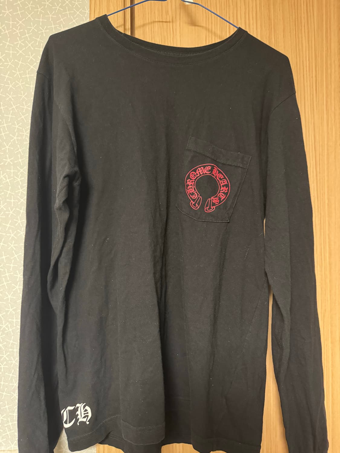 (M) 크롬하츠 레드 홀스슈 롱슬리브 상품이미지1