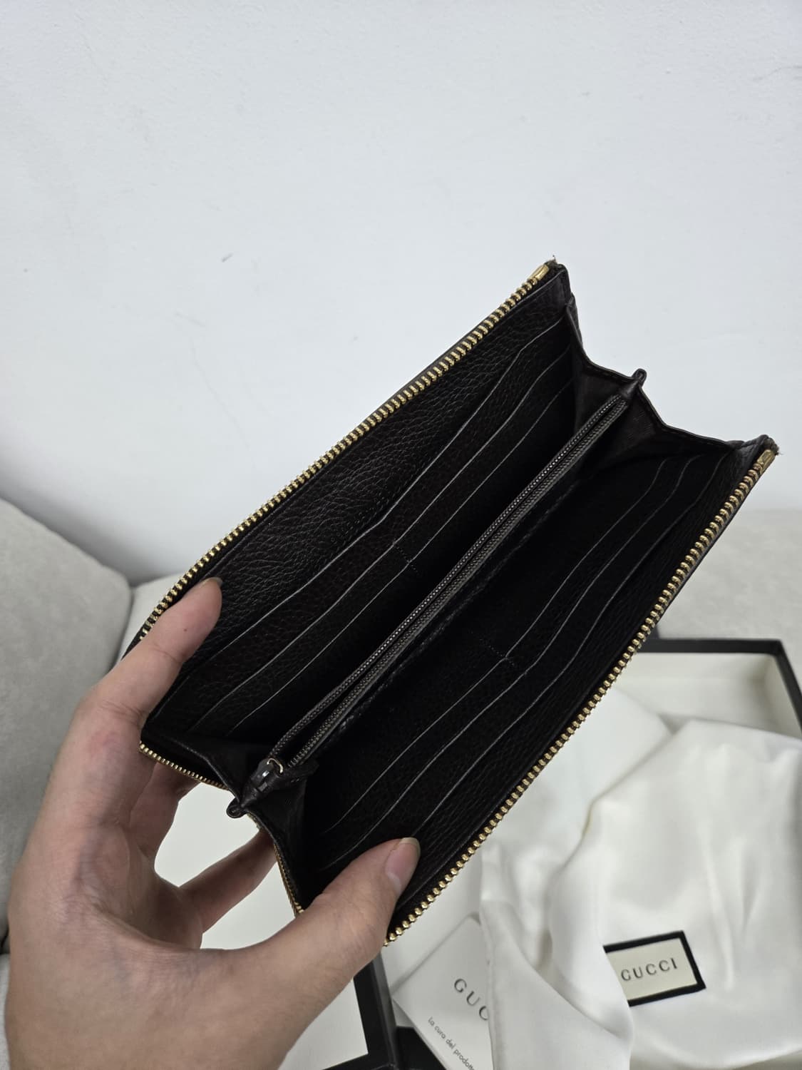 [보증서 A급]구찌 뱀피 장지갑 상품이미지6