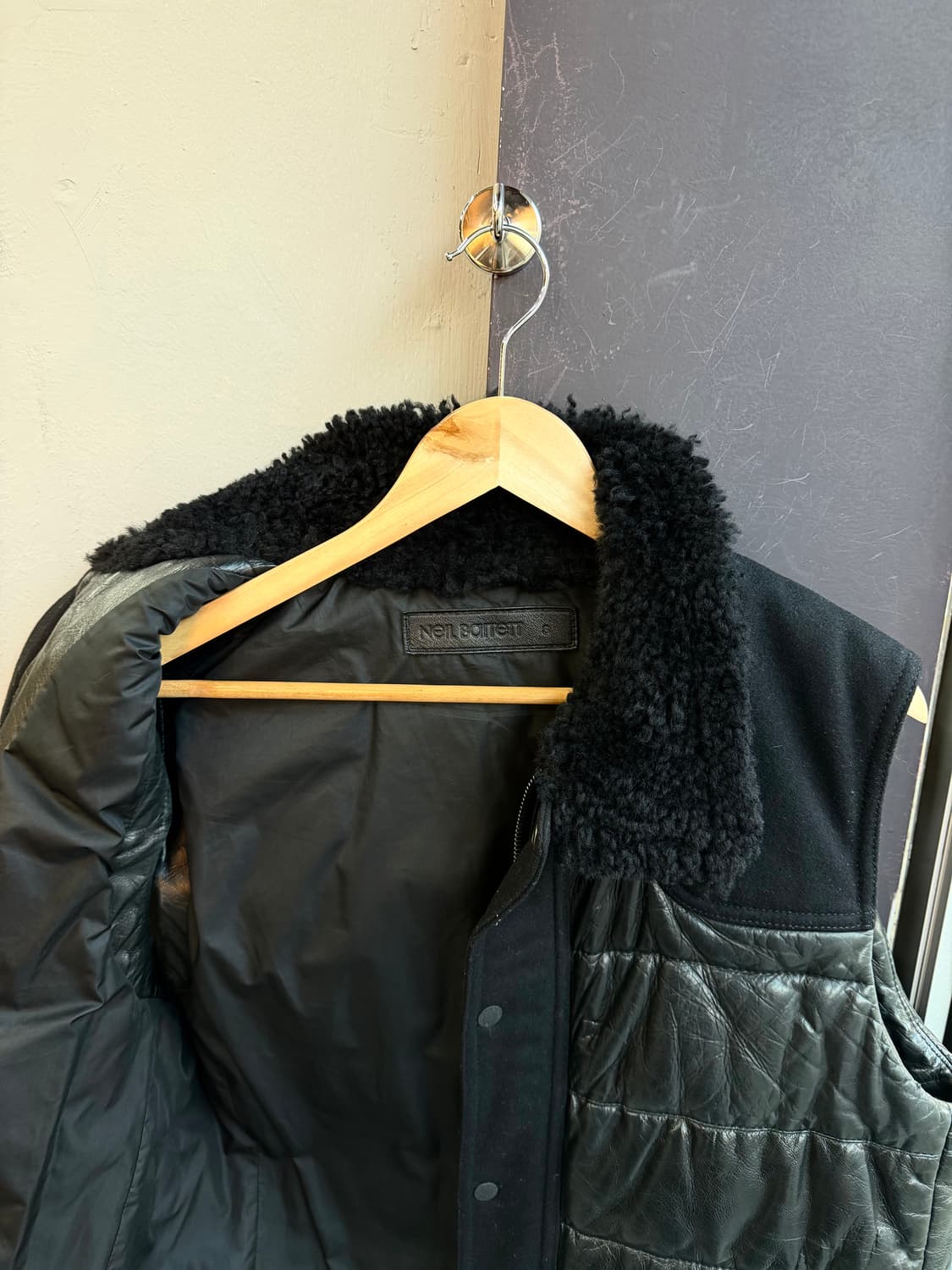 .S/ 닐바렛 리얼 양가죽 무스탕 패딩 베스트 상품이미지5