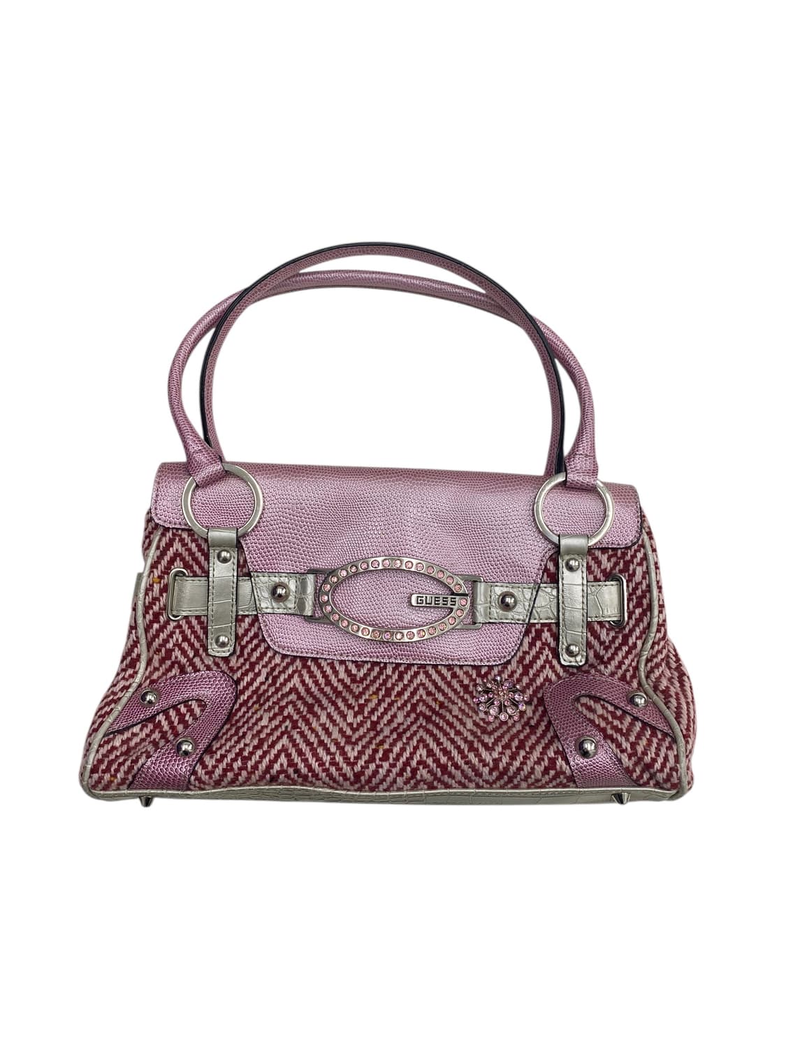 게스 y2k 헤링본 니트 공주가방 상품이미지1