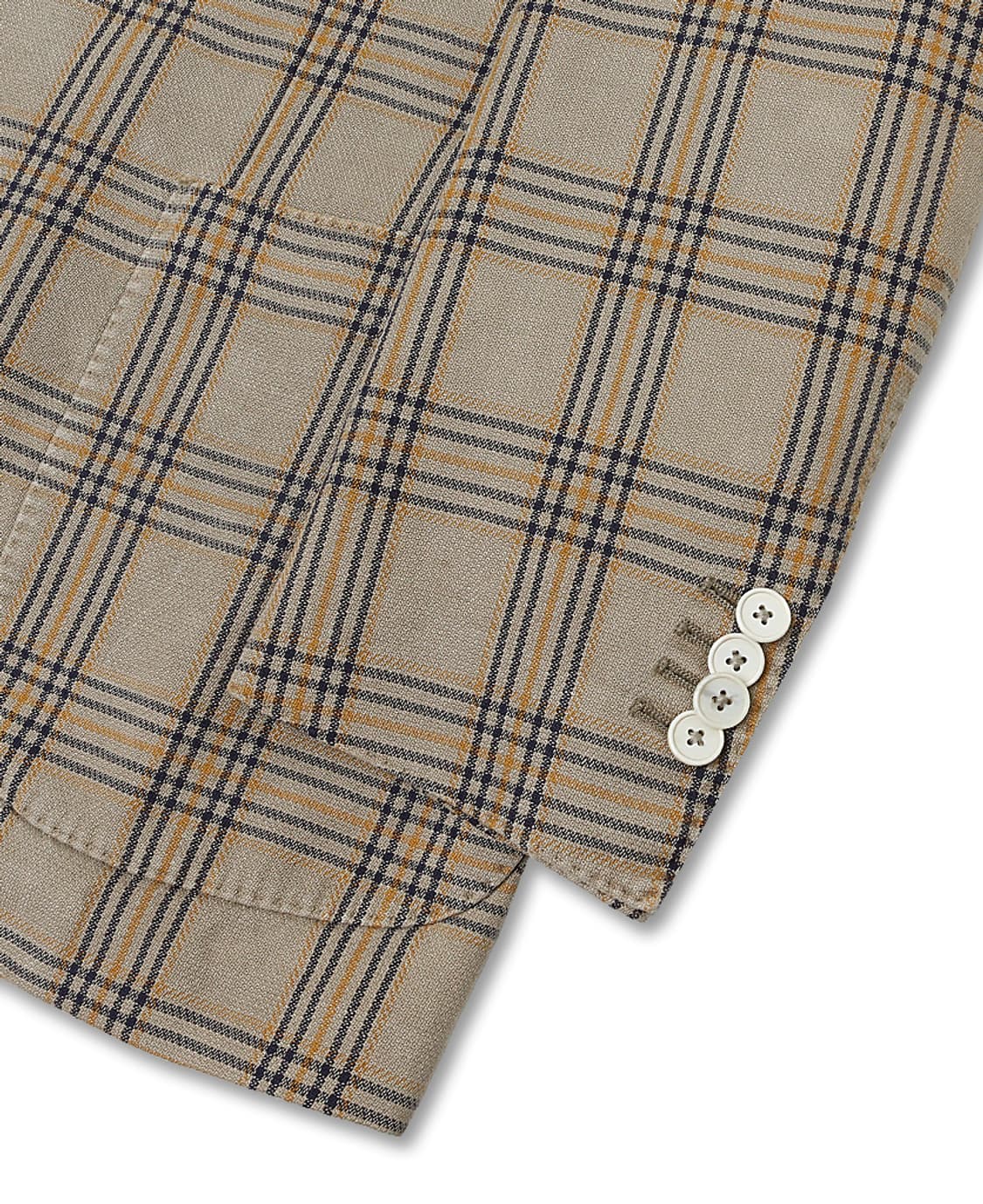 라르디니 [Lardini] 옐로우 베이지 체크 S/S 이탈리아 스포츠자켓 상품이미지3