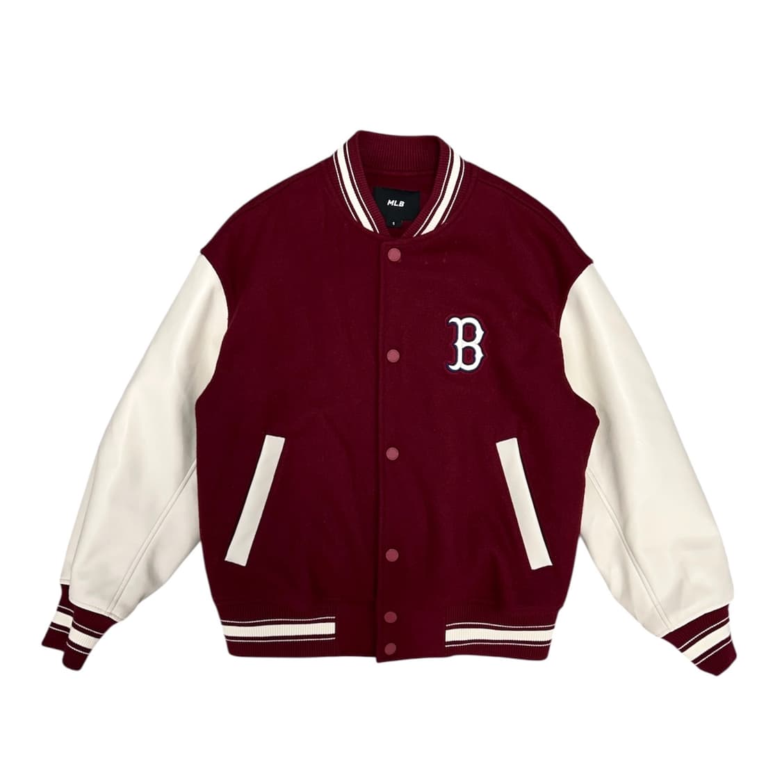 MLB 레드삭스 버건디 누빔 바시티자켓(S) 상품이미지1