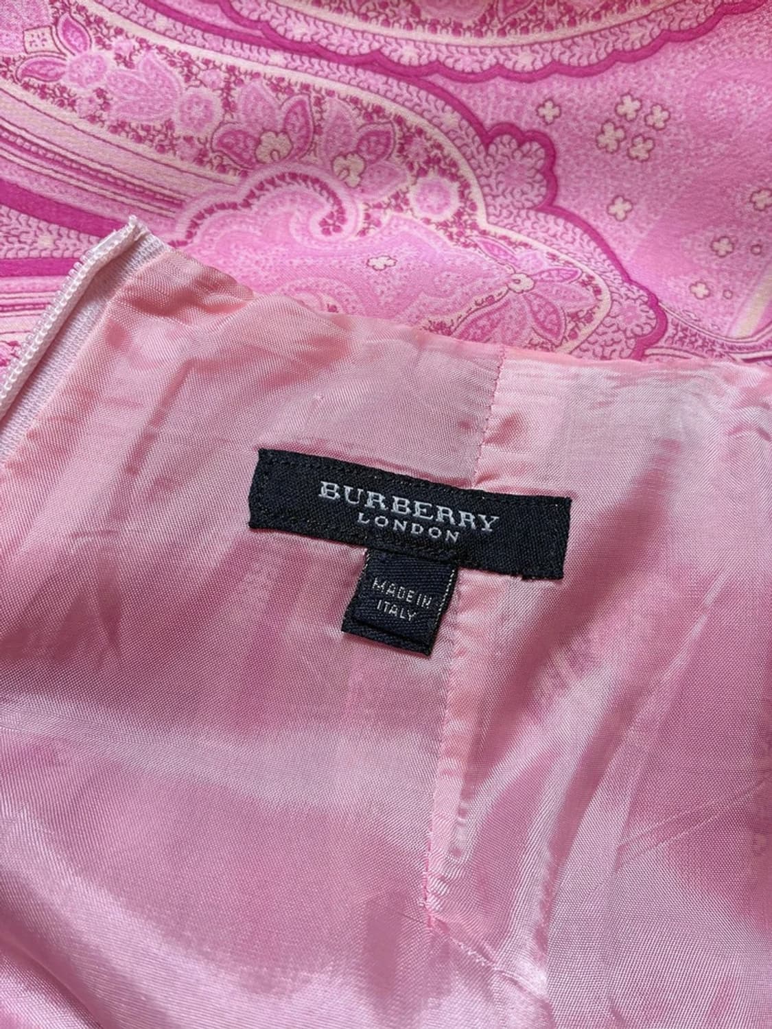 버버리 00's 100% 실크 페이즐리 셔츠 세트 PN7569 상품이미지8