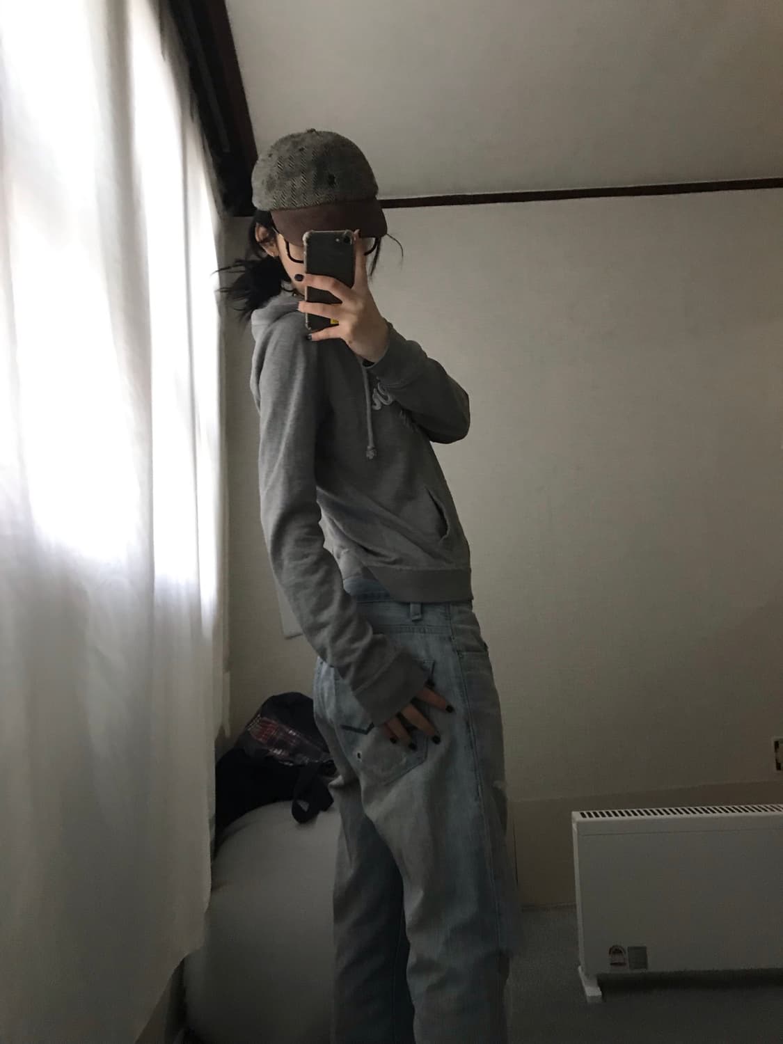 홀리스터 그레이 슬림핏 후드집업 상품이미지4