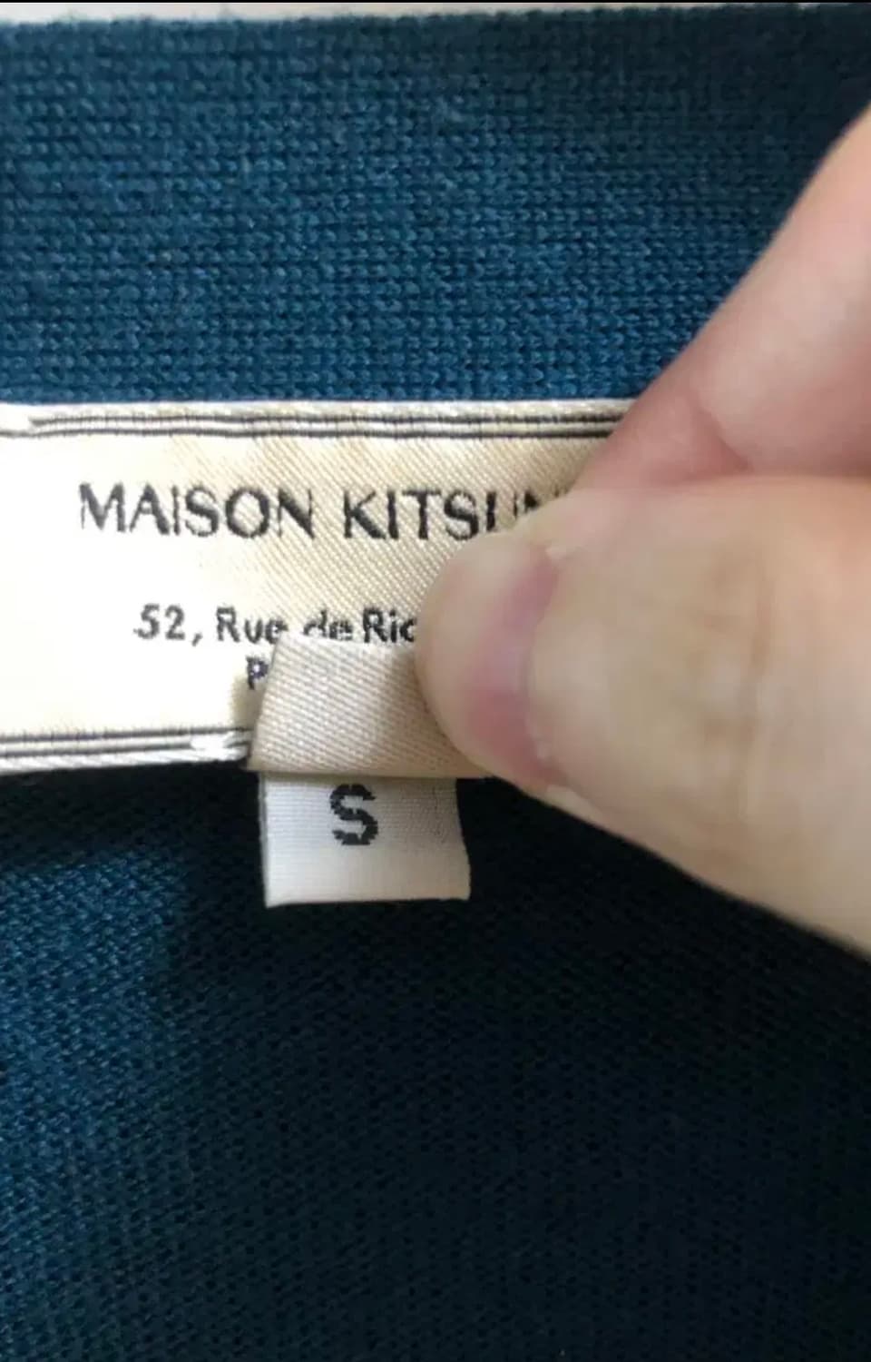 메종키츠네 정품 폭스 로고 가디건 상품이미지5