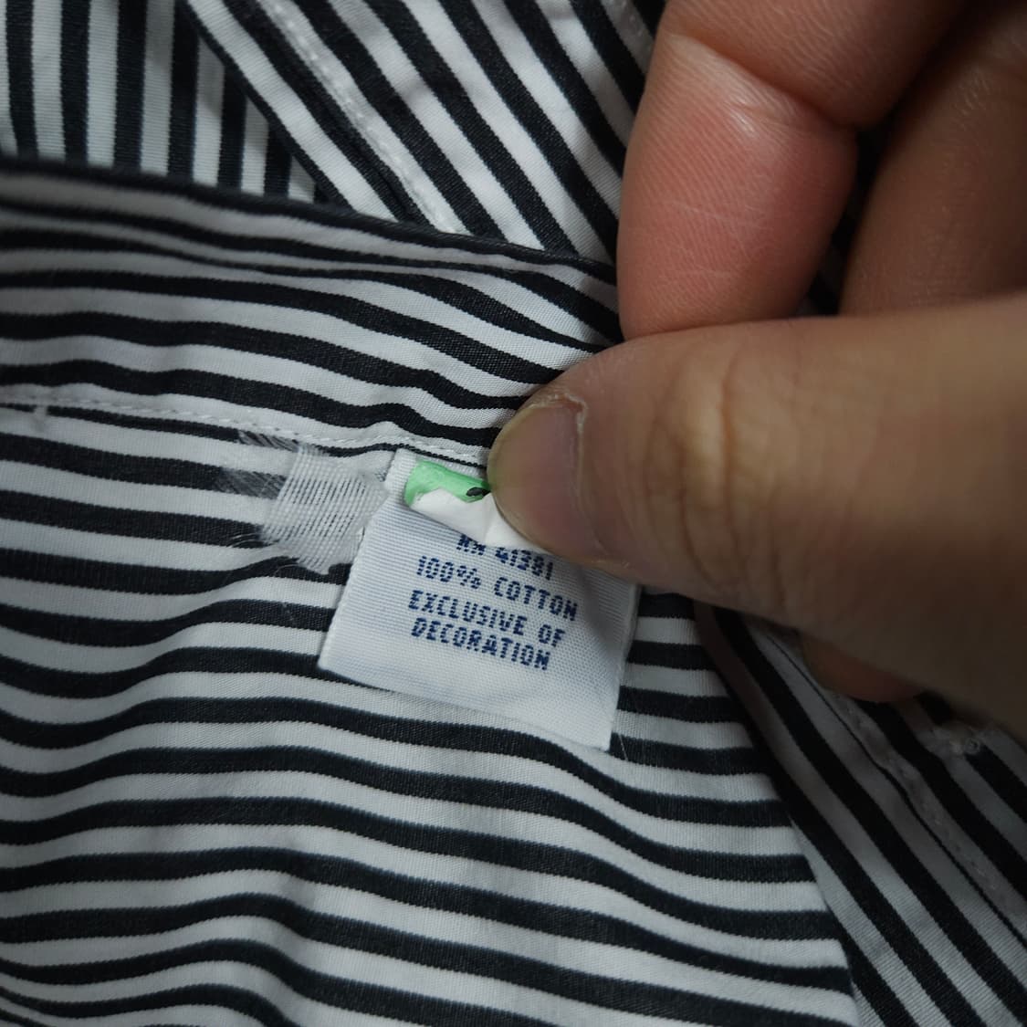 폴로 랄프 로렌 신형 스트라이프 셔츠 검흰 상품이미지6