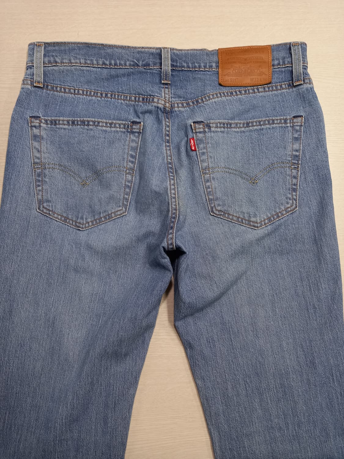 32 빅E 리바이스511 봄여름용 워싱 스판 슬림일자진 32-320 상품이미지4