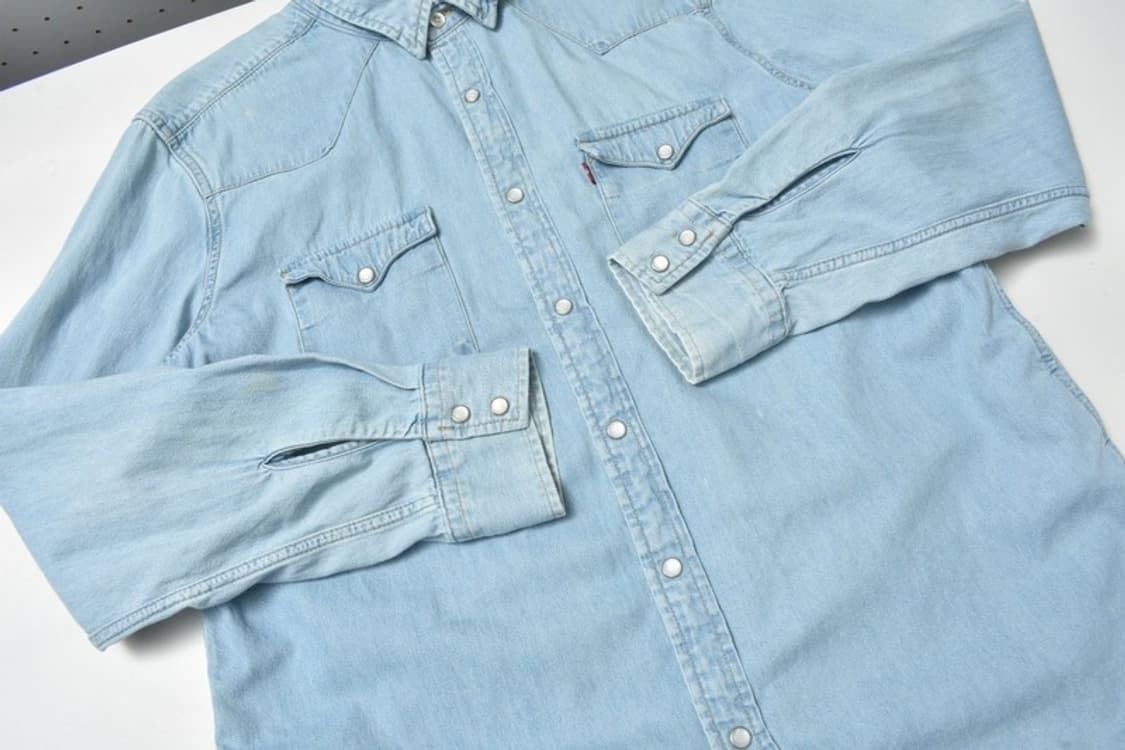 리바이스 웨스턴 데님셔츠 청남방 L 상품이미지3