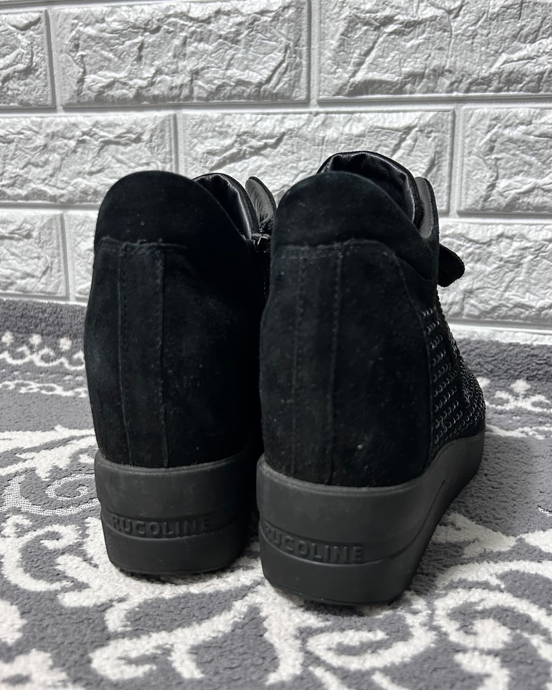 Ruco line 비즈 히든 웨지 스니커즈 상품이미지4