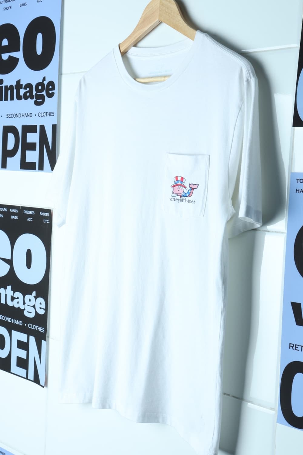(M-XL) 브랜드빈티지 반팔 티셔츠 USA 흰색 빅사이즈-7B14 상품이미지1