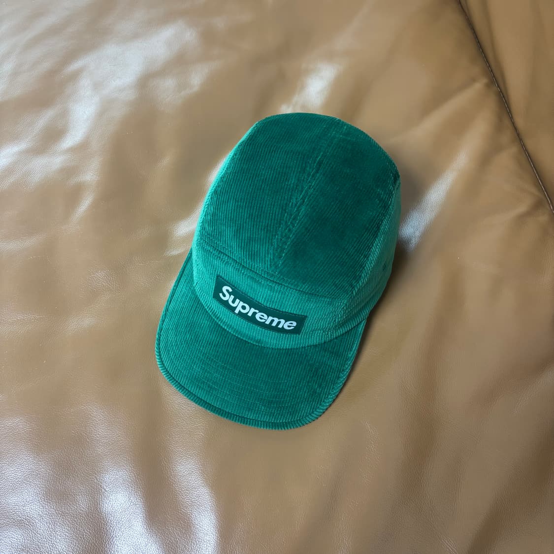 Supreme 슈프림 코듀로이 로로피아나 그린 캠프캡 모자 상품이미지5