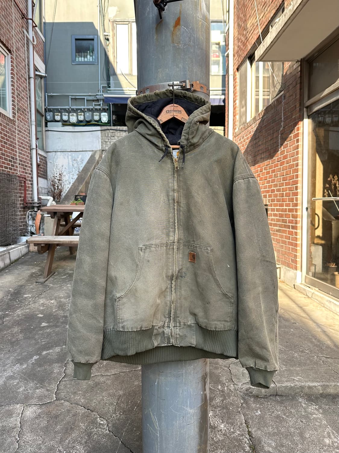 칼하트 디트로이트 덕 액티브 모스그린 워크자켓 J130 상품이미지1