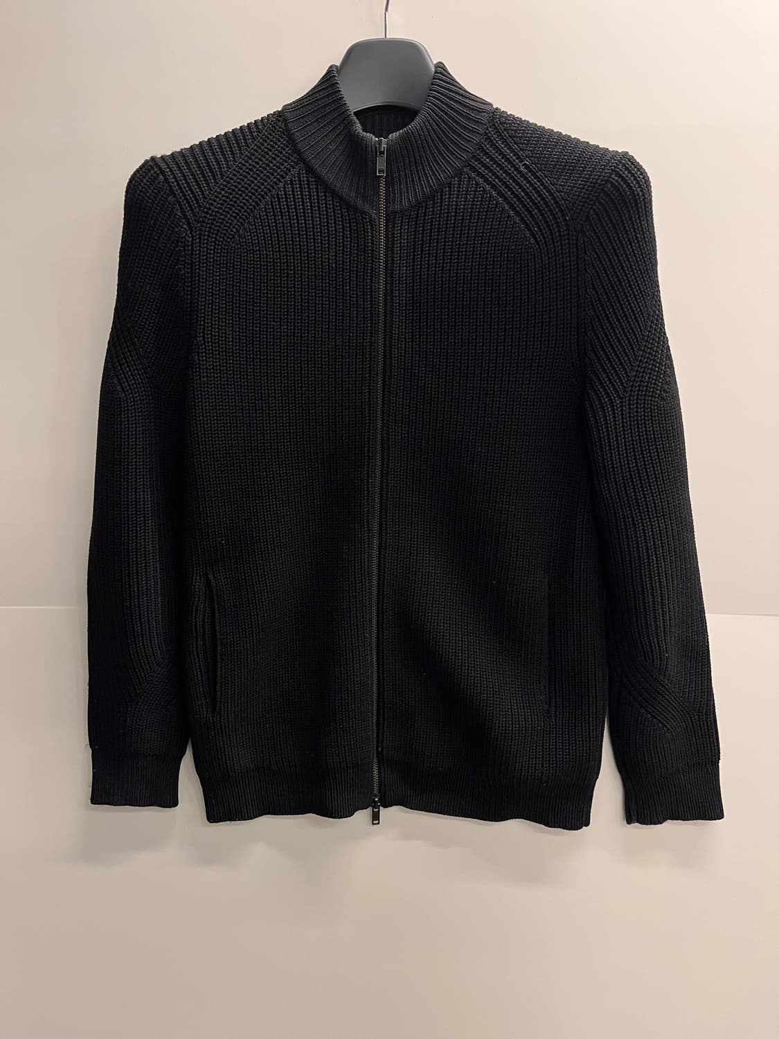 띠어리 남성 니트 집업 가디건 블랙 L 상품이미지1