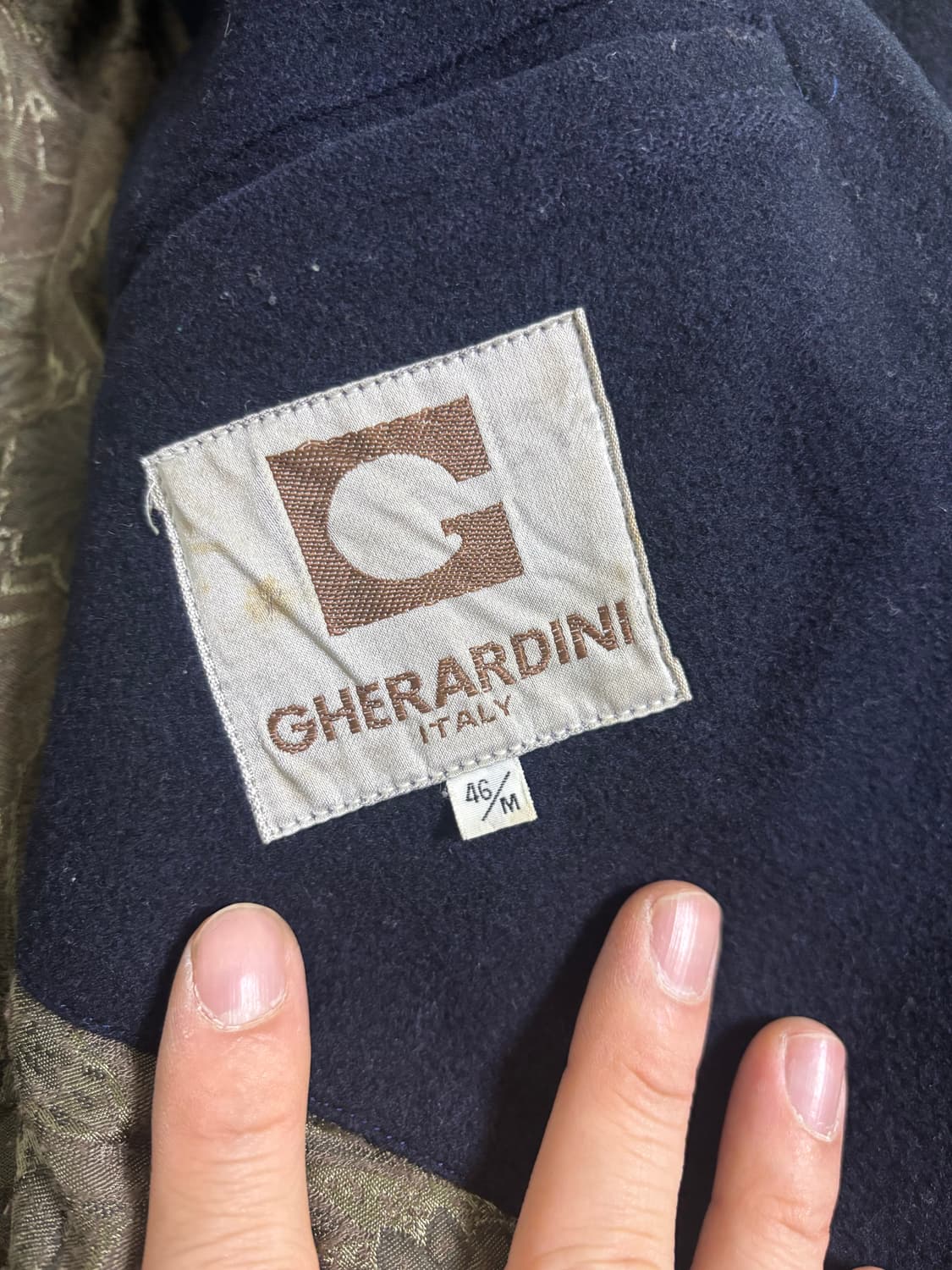 일본판 GHERARDINI 울 자켓 사이즈 105 상품이미지6