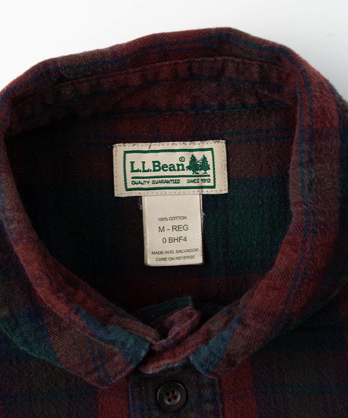 (105) 엘엘빈 딥포레스트 & 마룬 플레이드 버튼 다운 셔츠 상품이미지4