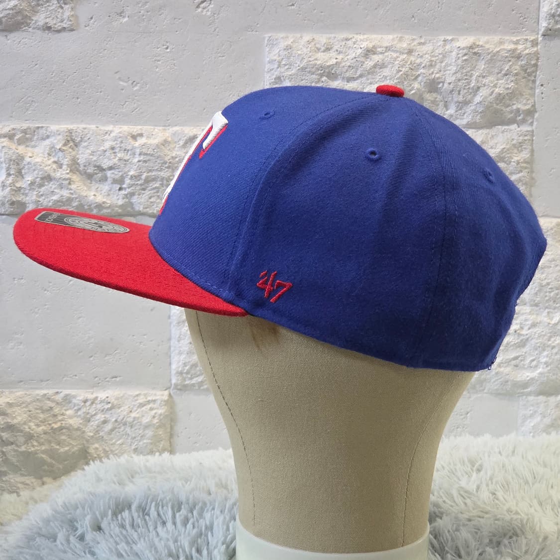 p6-3:47브랜드 텍사스 레인저스 블루 스냅백 (56-60cm) 상품이미지4