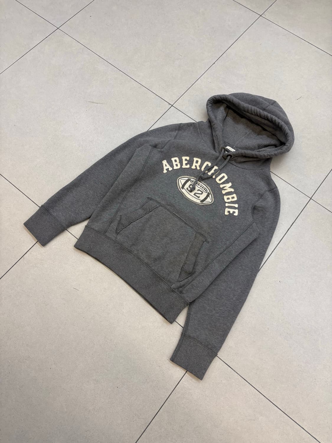 아베크롬비 92 그레이 후드티 상품이미지3