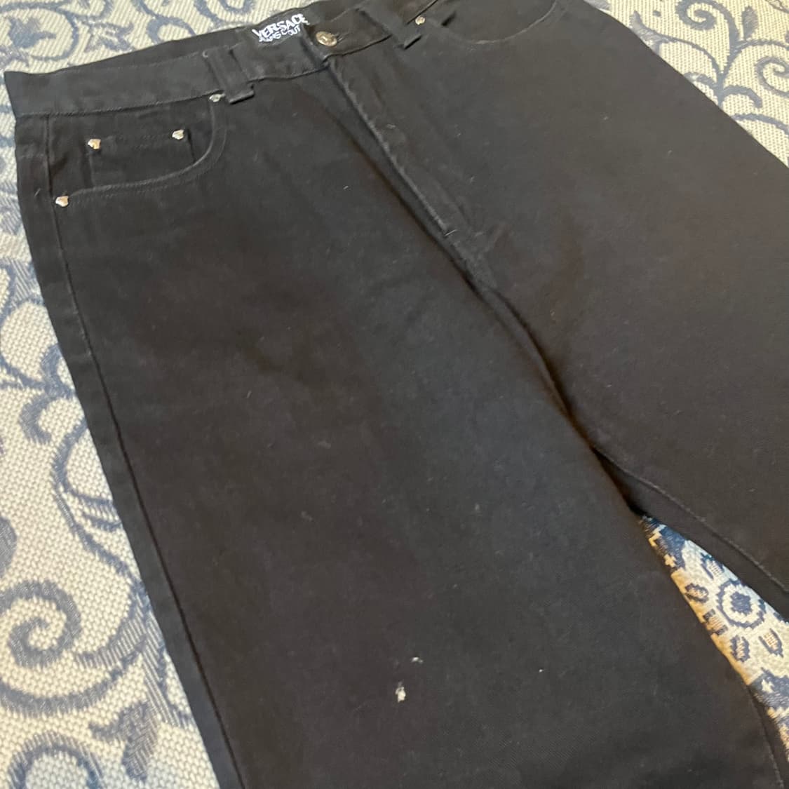 34 베르사체 진스 꾸뛰르 빈티지 블랙 데님 팬츠/W2447 상품이미지2