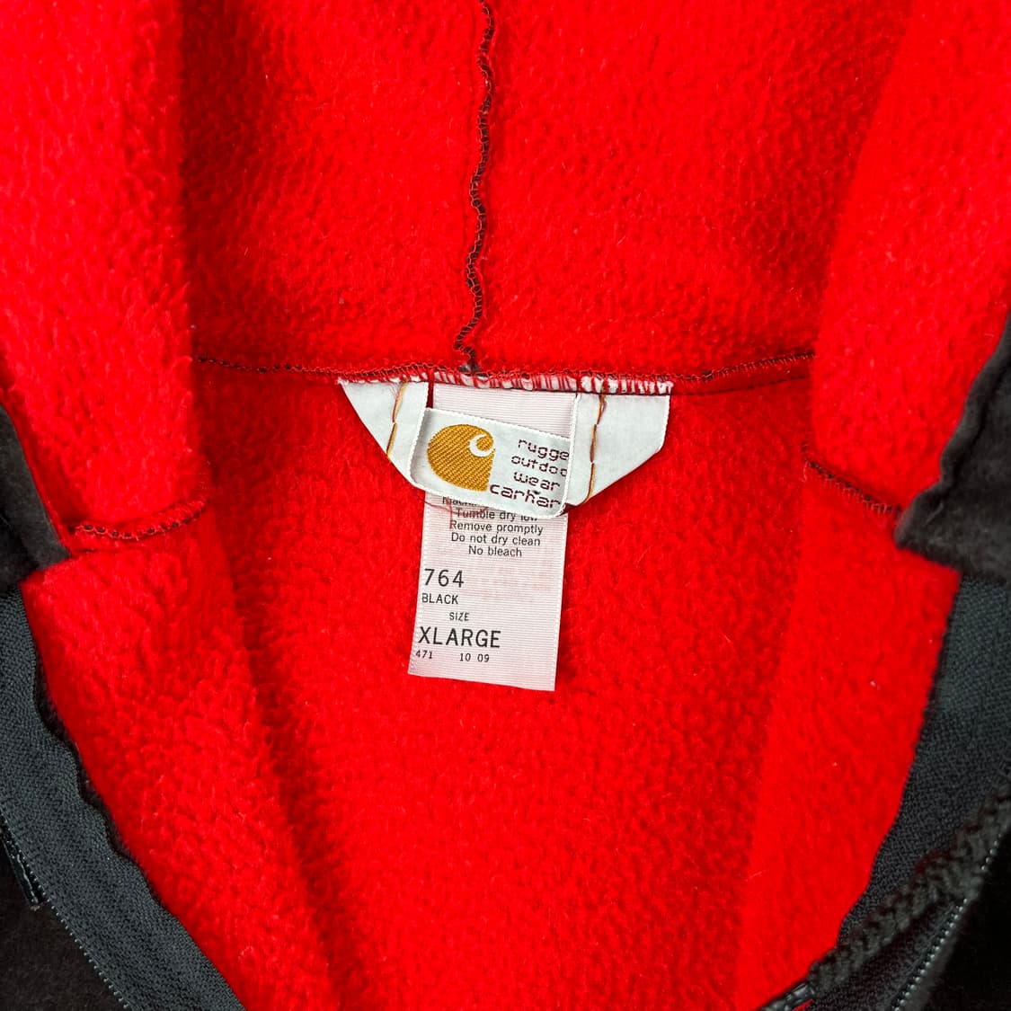 올드 칼하트 러기드 764 벨루어 후드집업 상품이미지4