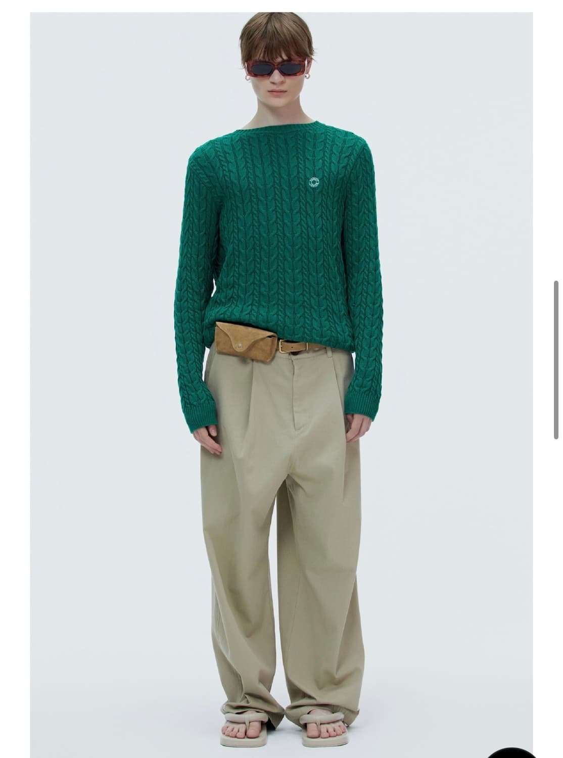 노앙(nohant) two way cable knit 새상품 팝니다.  상품이미지6