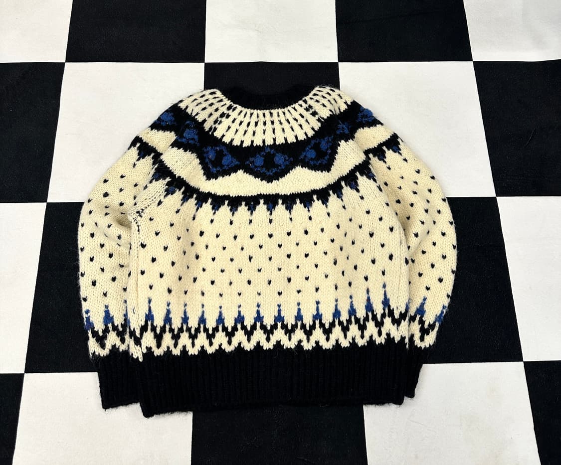 Heidi Alpaca Nordic Cardigan (Ivory) 상품이미지5