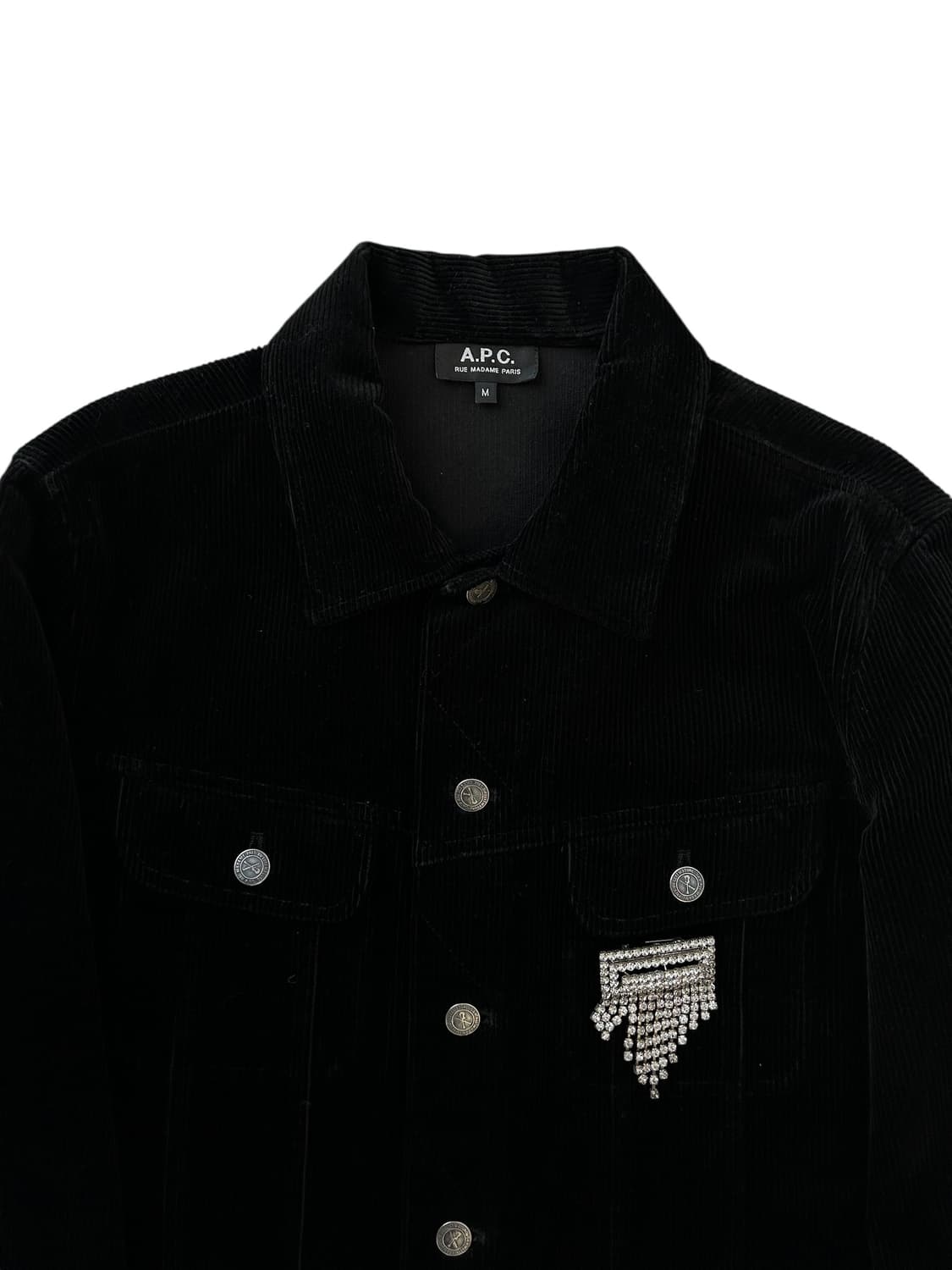 A.P.C. Black Velvet Corduroy Jacket 상품이미지3