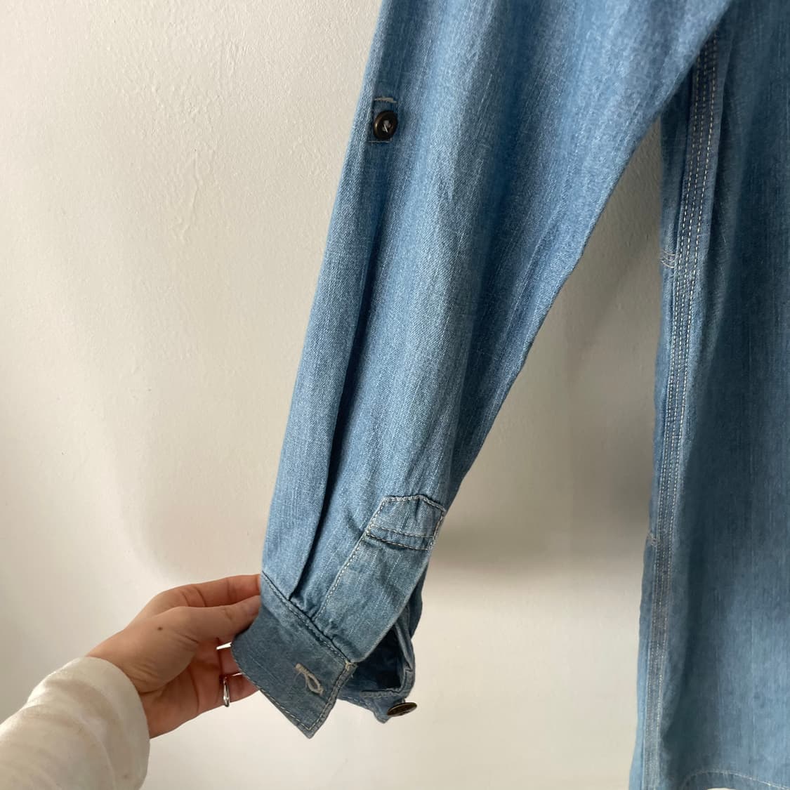 vintage wash denim shirt dress 상품이미지8