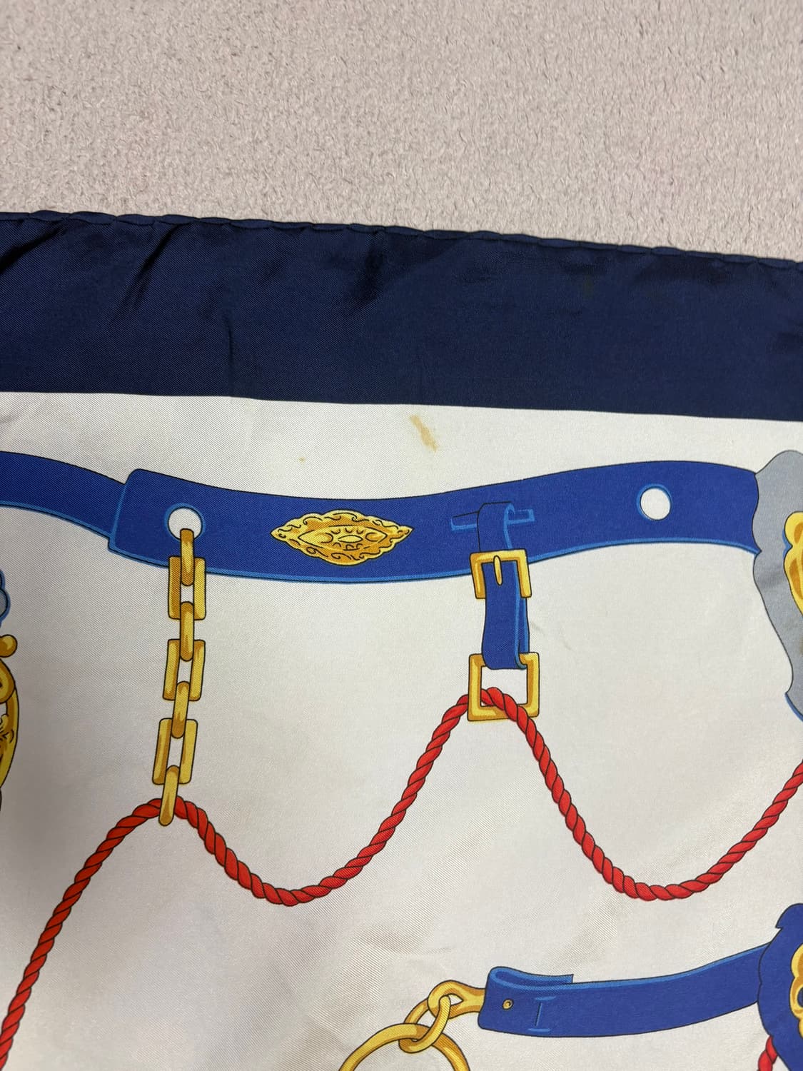 [정품/빈티지] 셀린느(CELINE) 벨트 타슬 실크 대형 스카프 상품이미지5