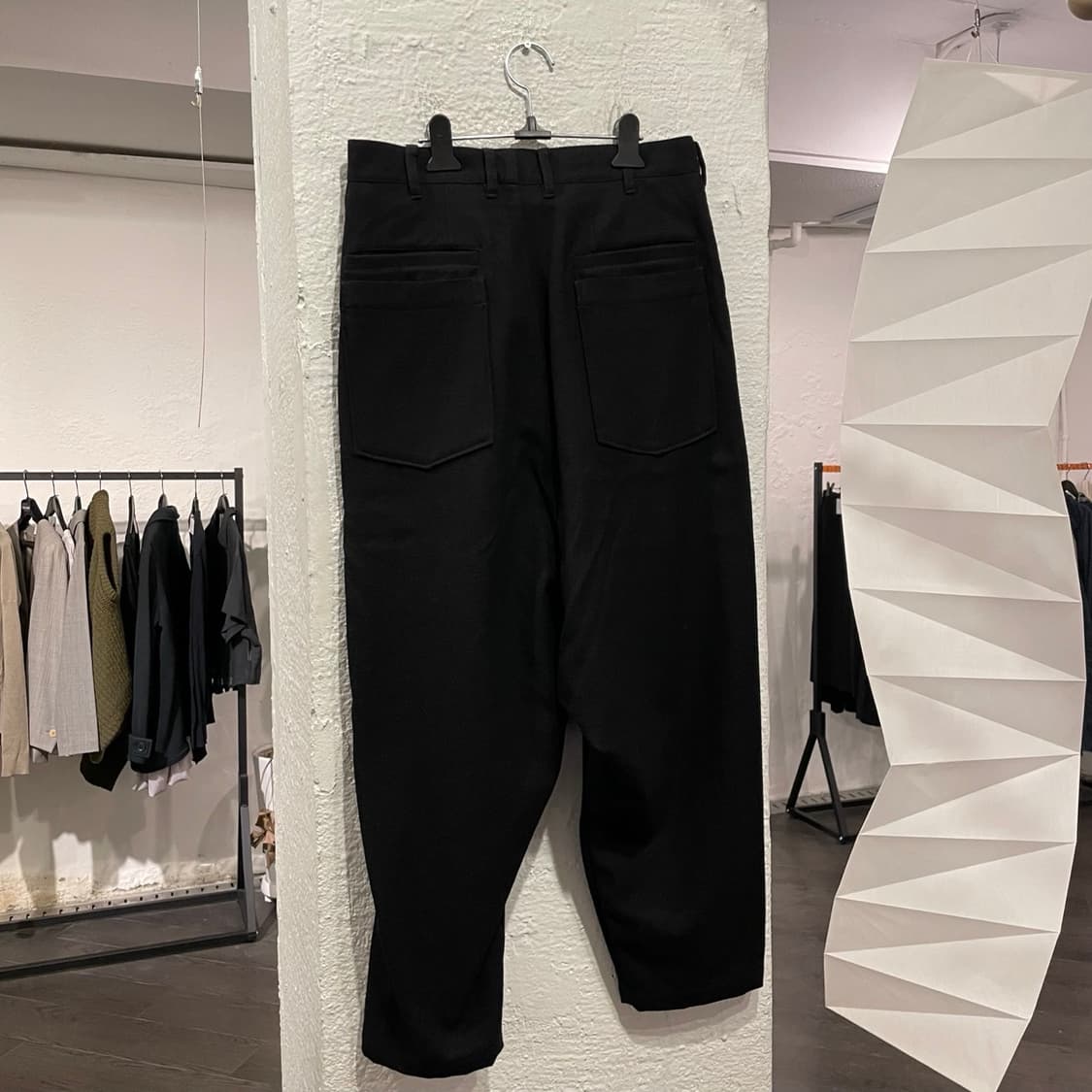 요지야마모토 뿌르옴므 지퍼 디테일 울 슬랙스 상품이미지3