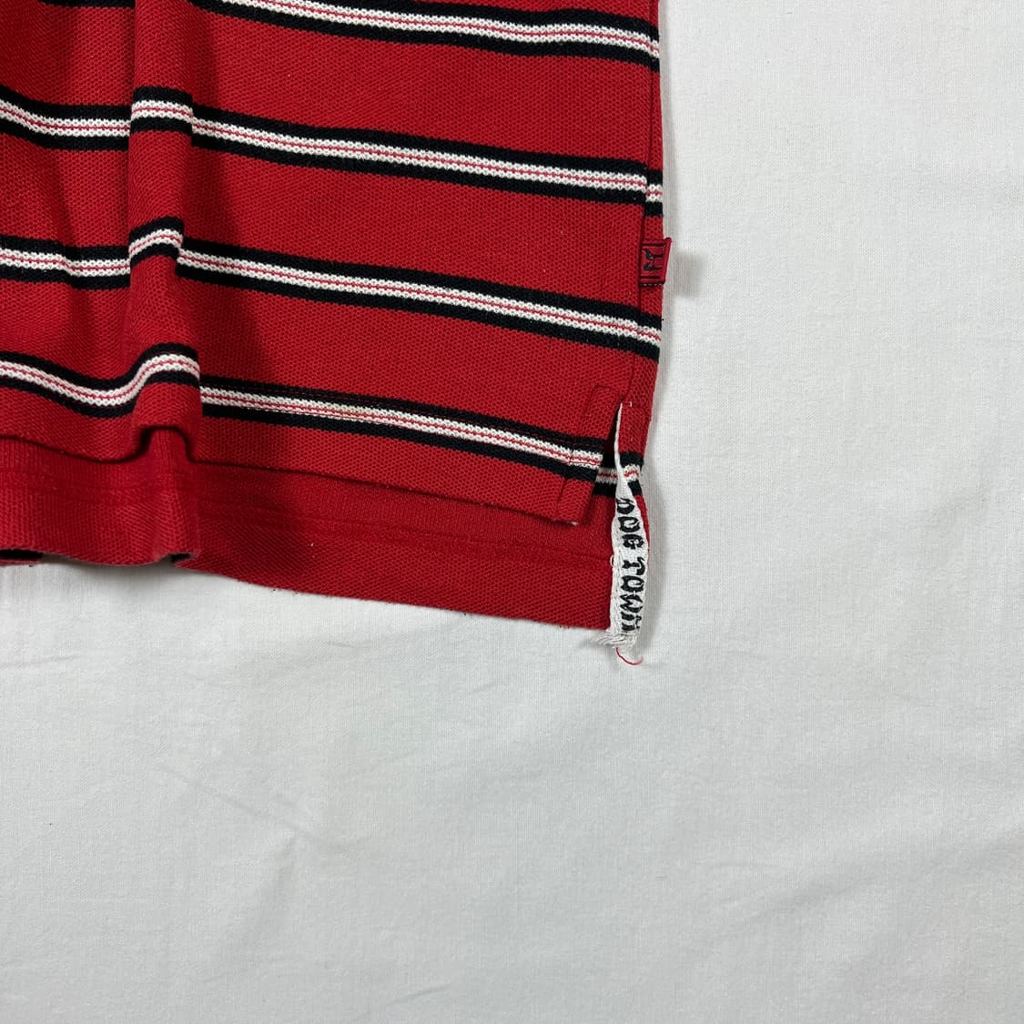 90’s 도그타운 스케이트보드 로고 스트라이프 반팔 피케셔츠 상품이미지6