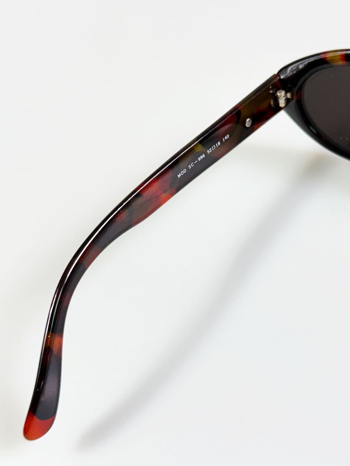 90s CITY POLICE 볼드 오벌 토터스쉘 빈티지 선글라스 상품이미지8