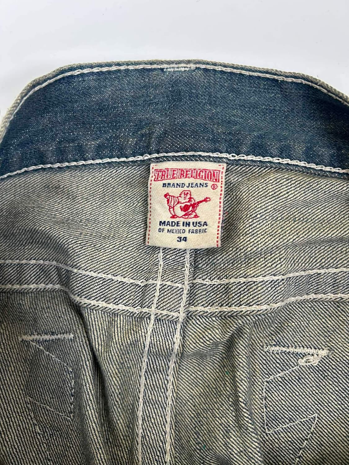 [34] 트루릴리젼 헤비 스티치 스트레이트 데님 팬츠 상품이미지3