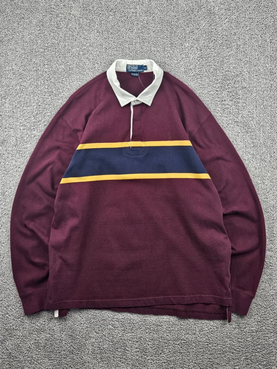 폴로랄프로렌 체스트 스트라이프 럭비 티셔츠 ( XL ) / 11766  상품이미지1