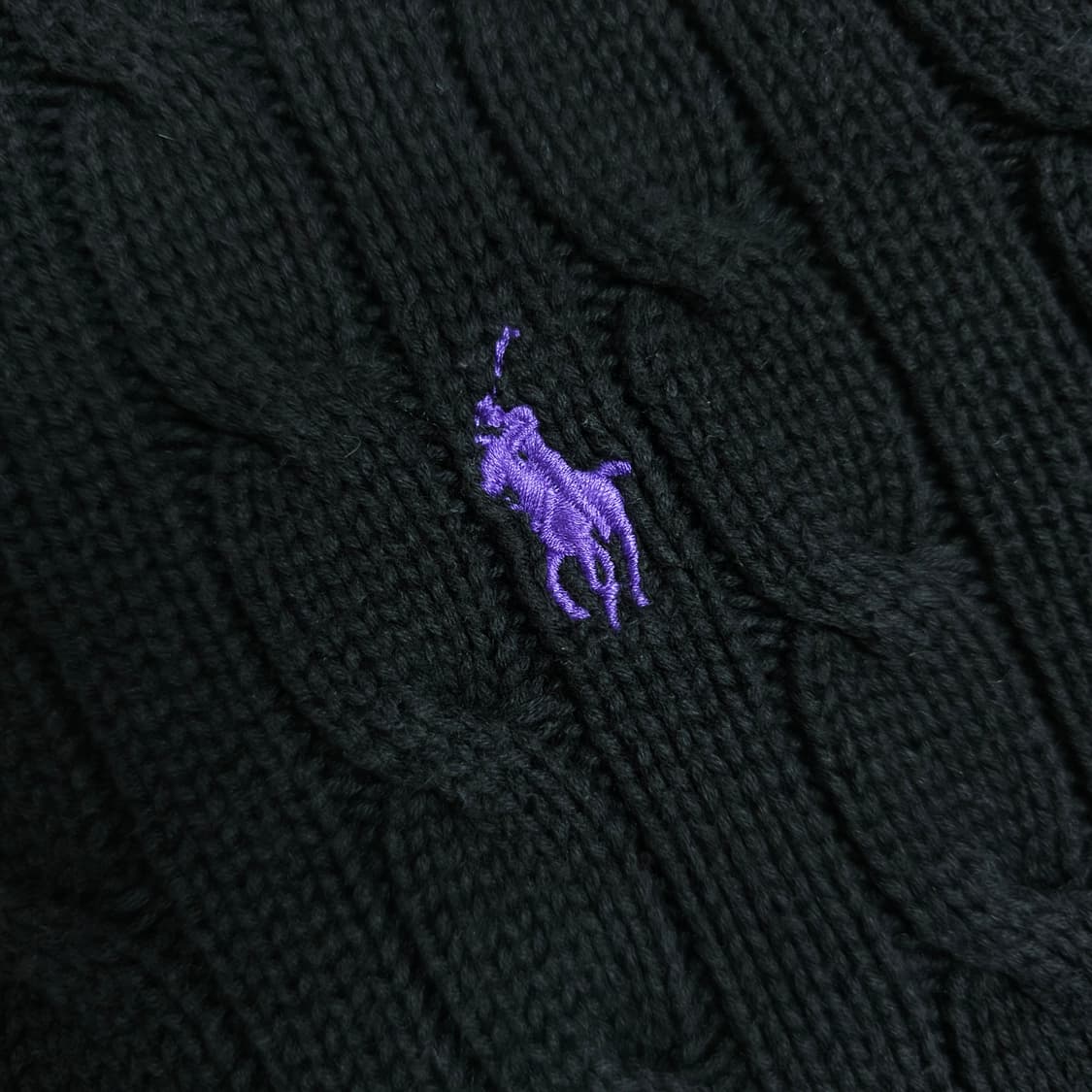 [택포]폴로 케이블 니트 S 상품이미지3