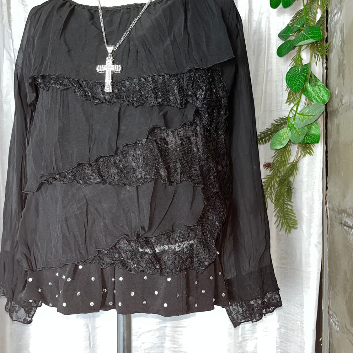 고스 프릴 롱 슬리브 상품이미지5