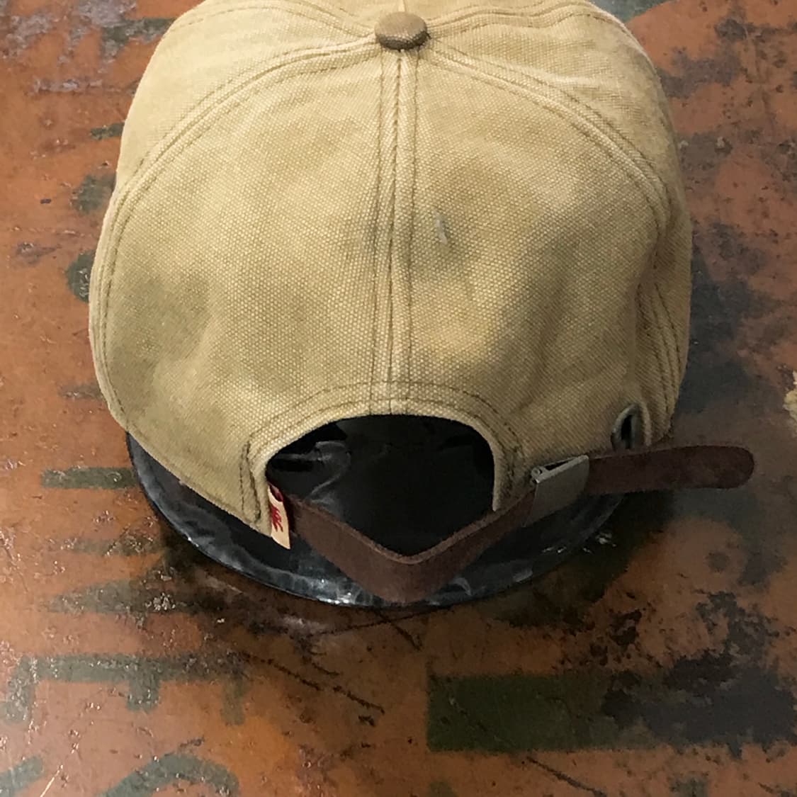 Vans 반스 베이지 캔버스 스냅백 모자 남녀공용 상품이미지3