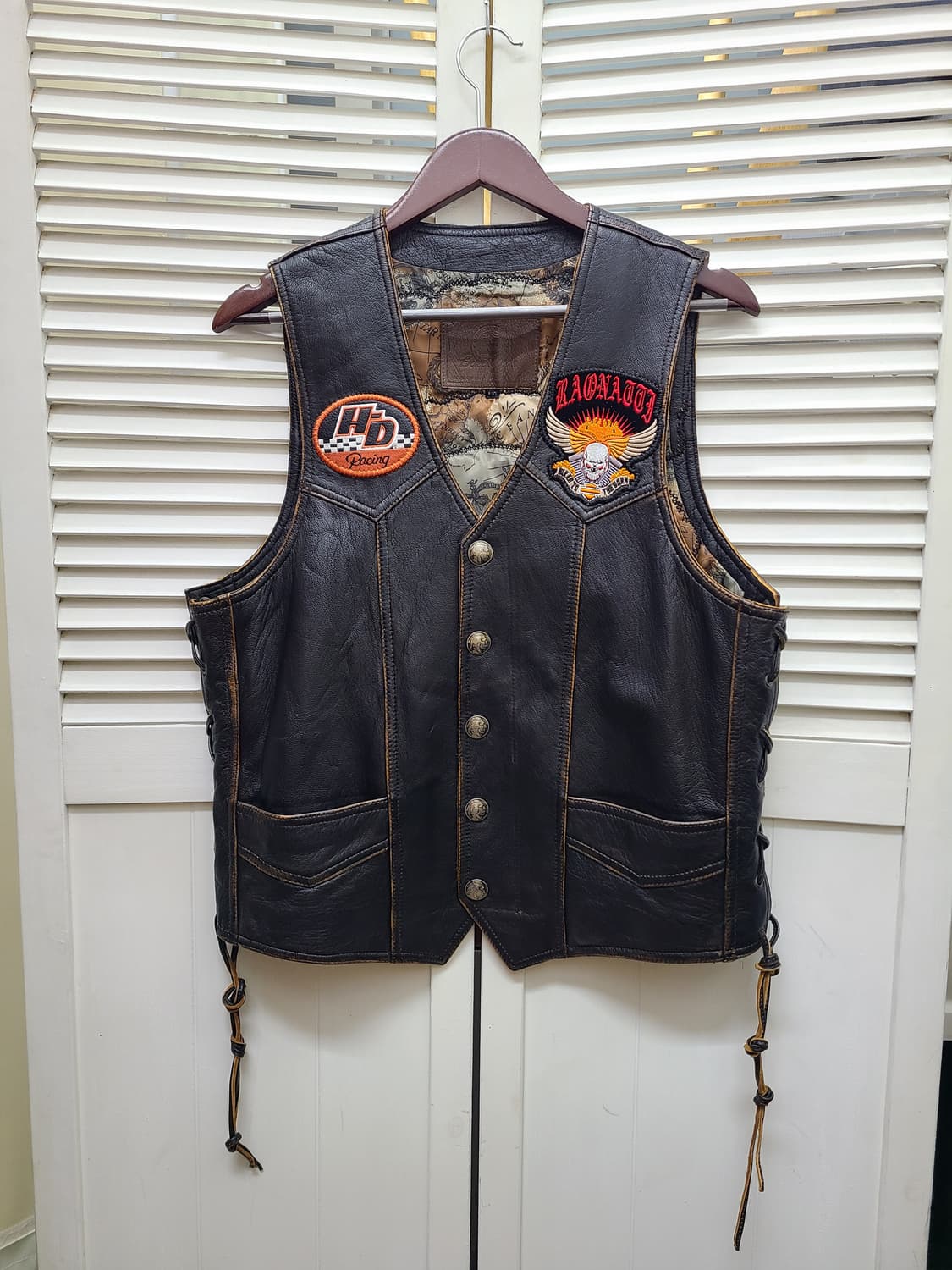 할리데이비슨 양가죽 라이더 베스트 상품이미지1