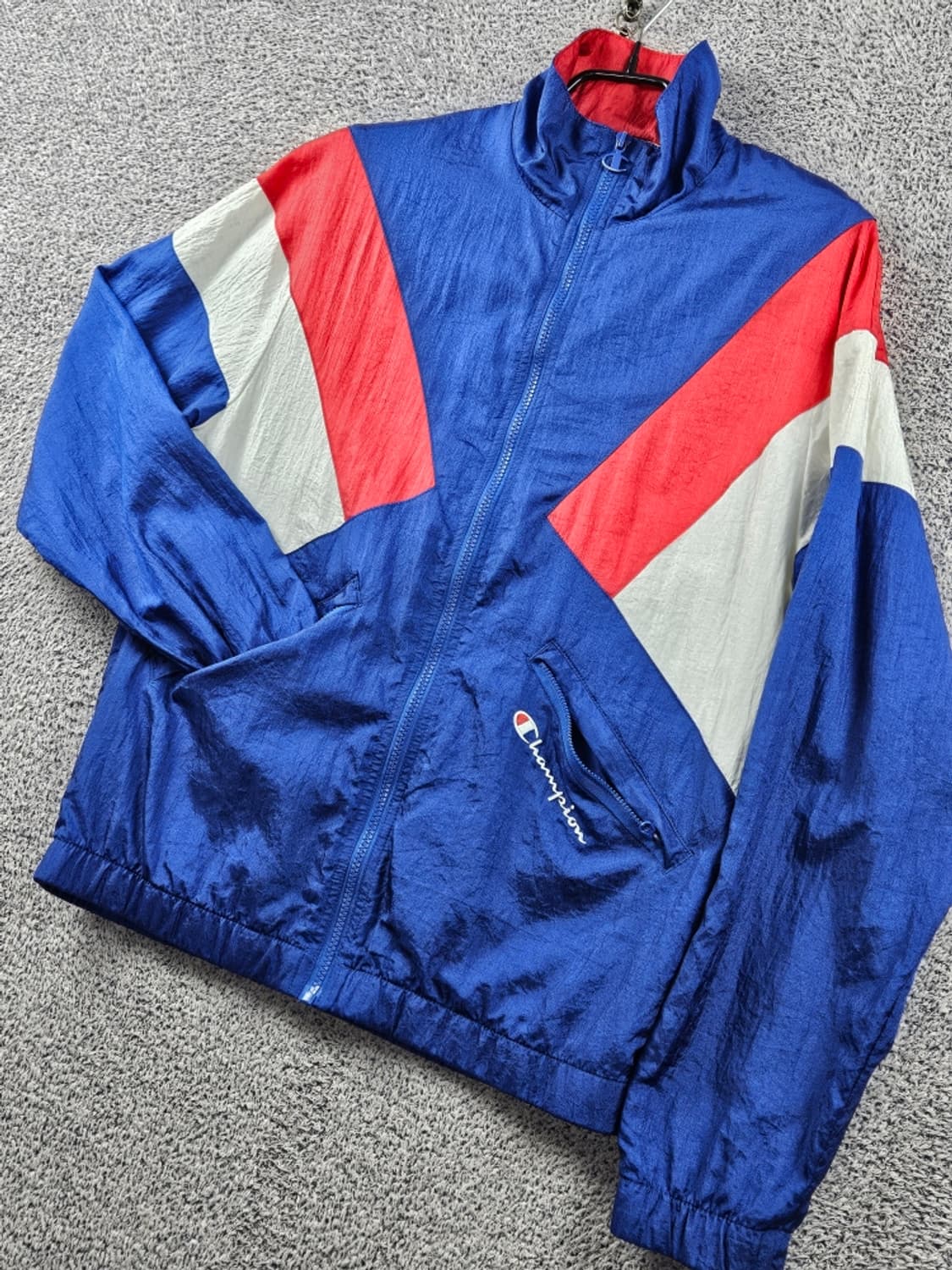 90's 챔피온 컬러블록 윈드브레이커 바람막이 자켓 (S) / 11216 상품이미지4