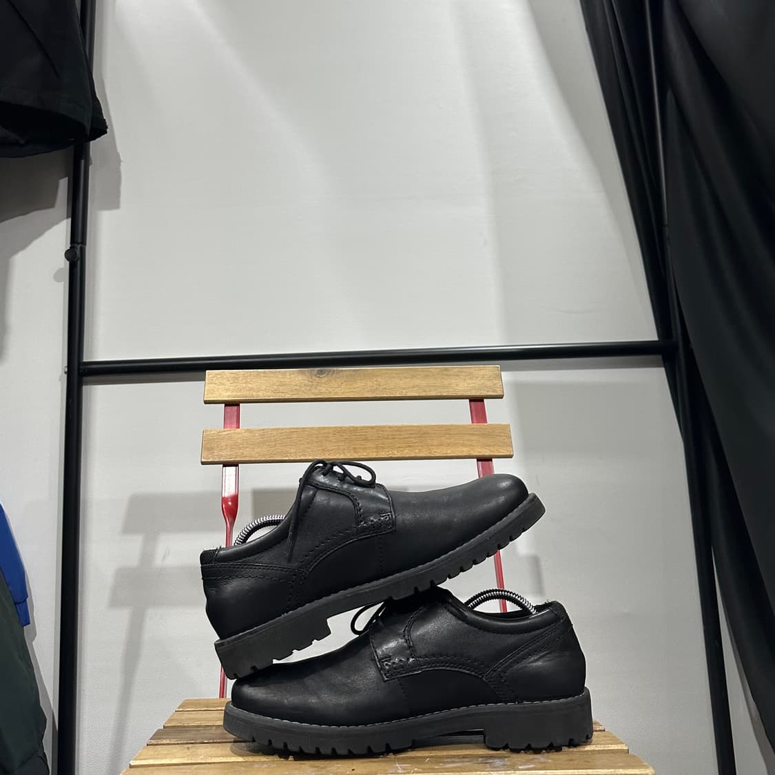 265) 락포트 구두 남성 남자 더비 슈즈 블랙 레더 상품이미지7