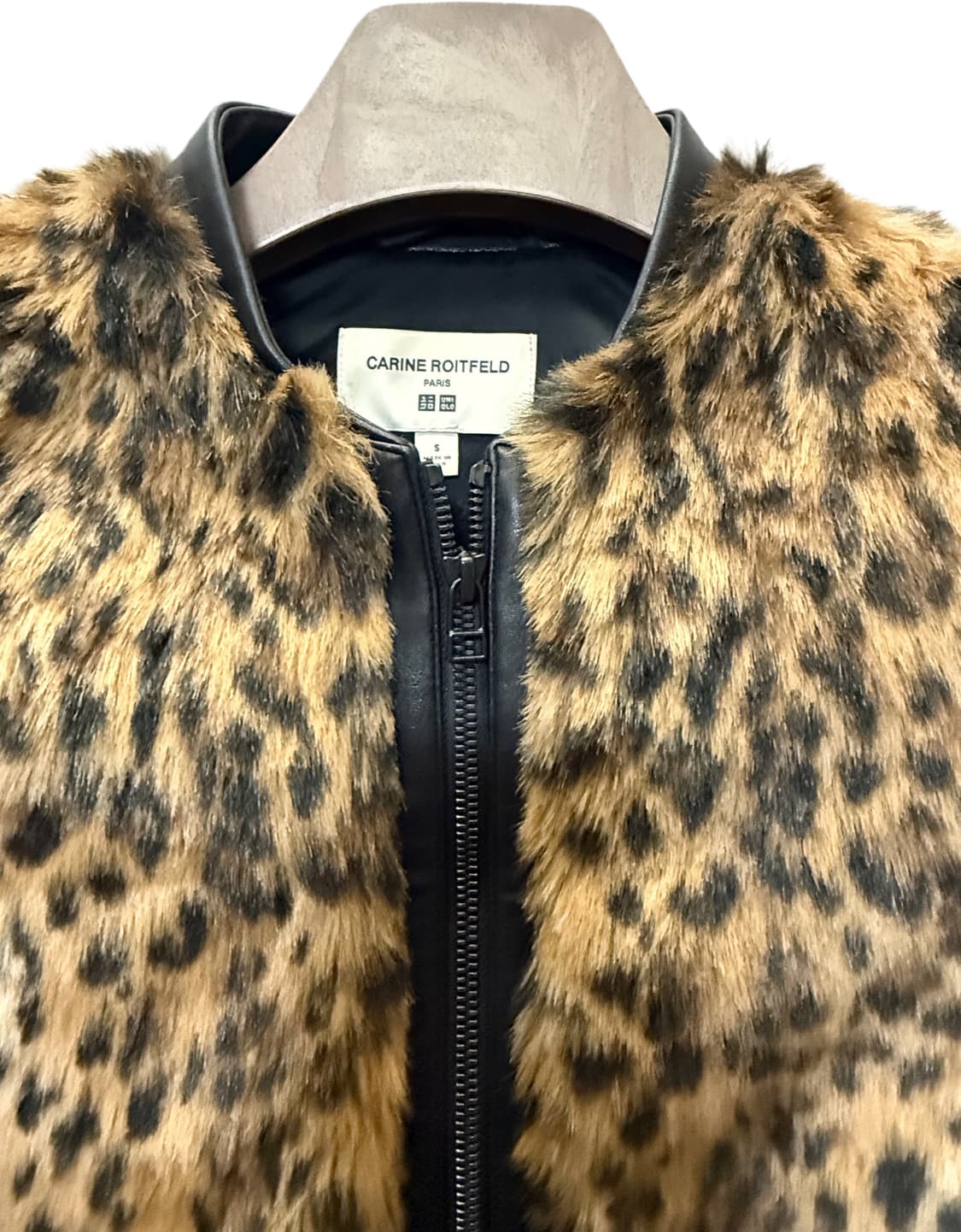 UniqloX CARINE ROITFELD 갸루 호피 퍼자켓 상품이미지3