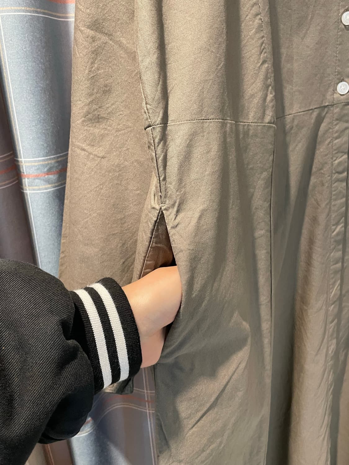 일본빈티지 아메카지 주머니원피스 상품이미지3