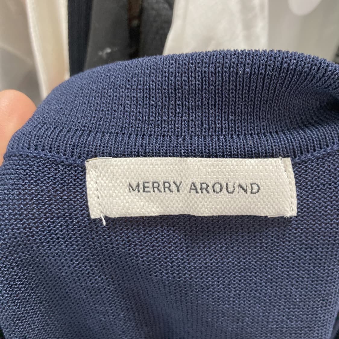메리어라운드 여성카라반팔가디건 네이비 S 상품이미지4