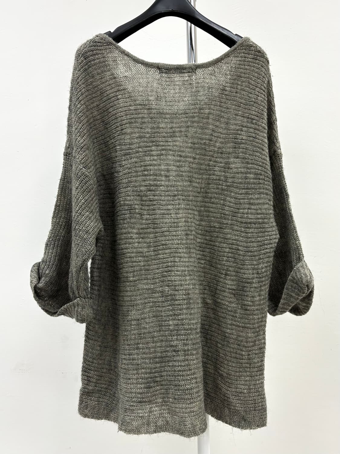 빈티지 카키 울 알파카 니트 상품이미지6