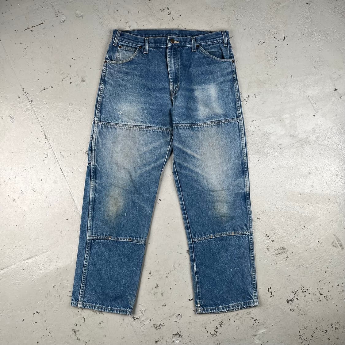 디키즈 더블로고 더블니 데님 워크팬츠 상품이미지2