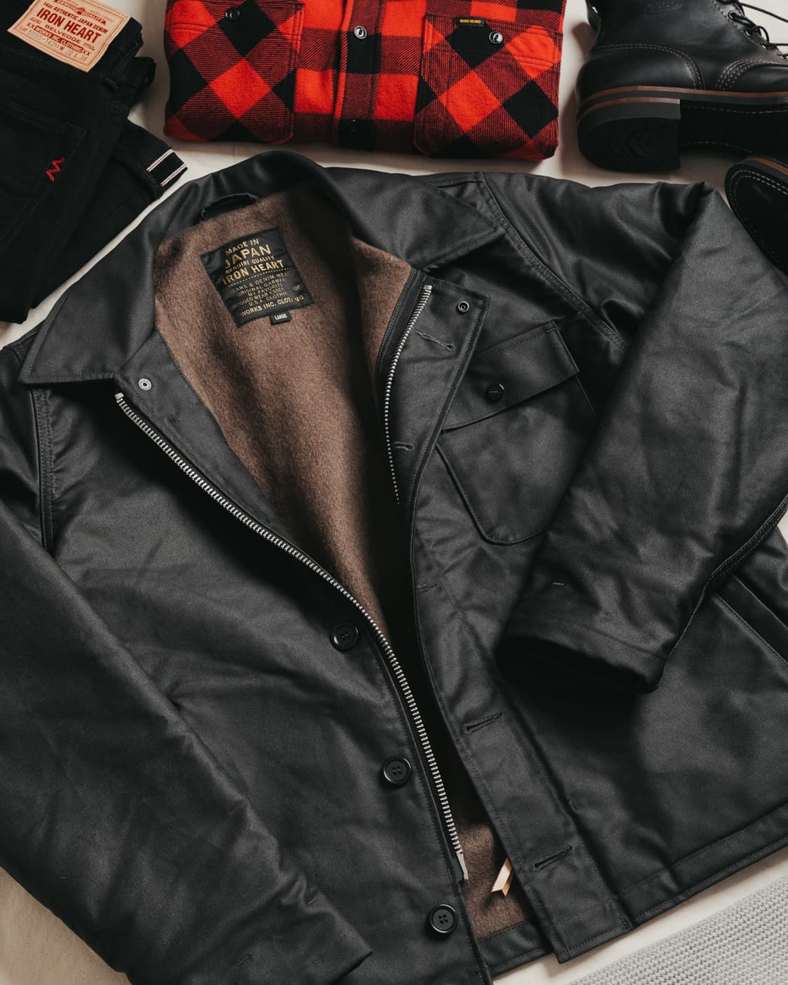 아이언하트 A-2 덱자켓 XXL 블랙 상품이미지1