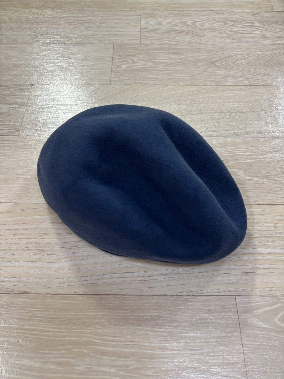 꼼데가르송 셔츠 백 로고 울 펠트 캡 블루 상품이미지5