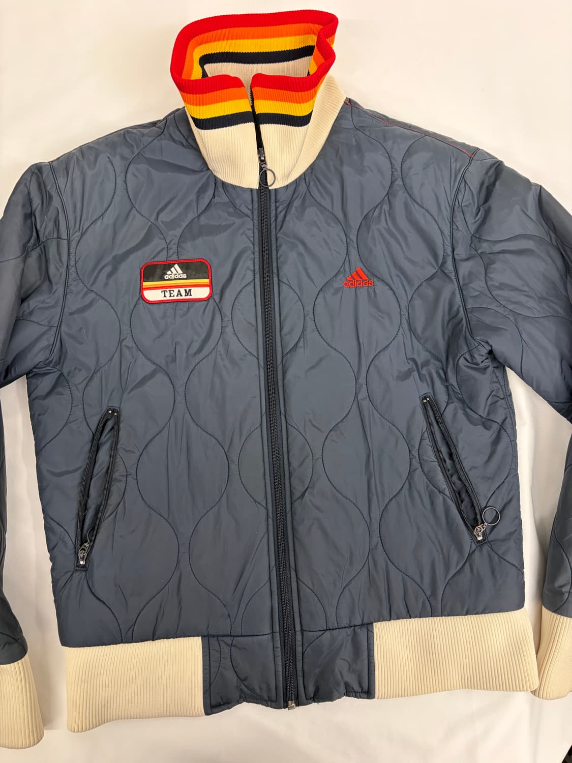 [95] 아디다스 퀼팅 자켓 네이비 상품이미지4