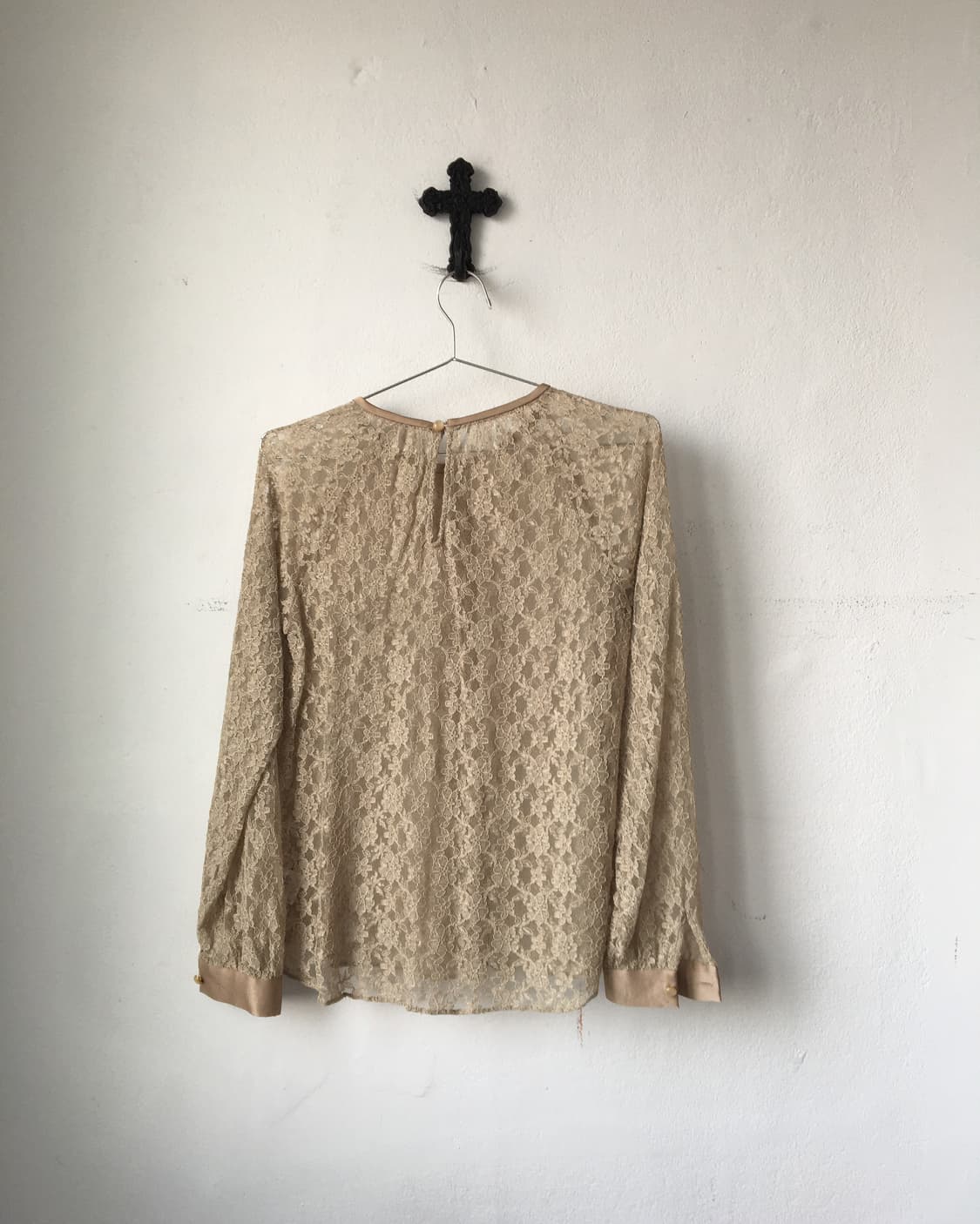 Lace see through blouse 상품이미지3