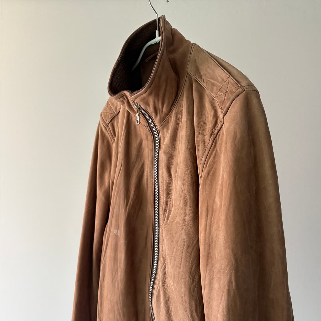  ▫️Ships Jet Blue Leather Jacket 상품이미지4